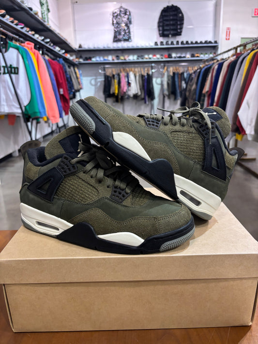 Preowned Air Jordan 4 Craft Olive