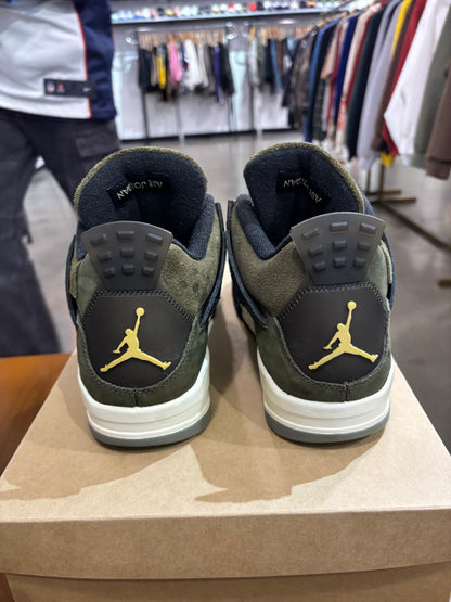 Preowned Air Jordan 4 Craft Olive