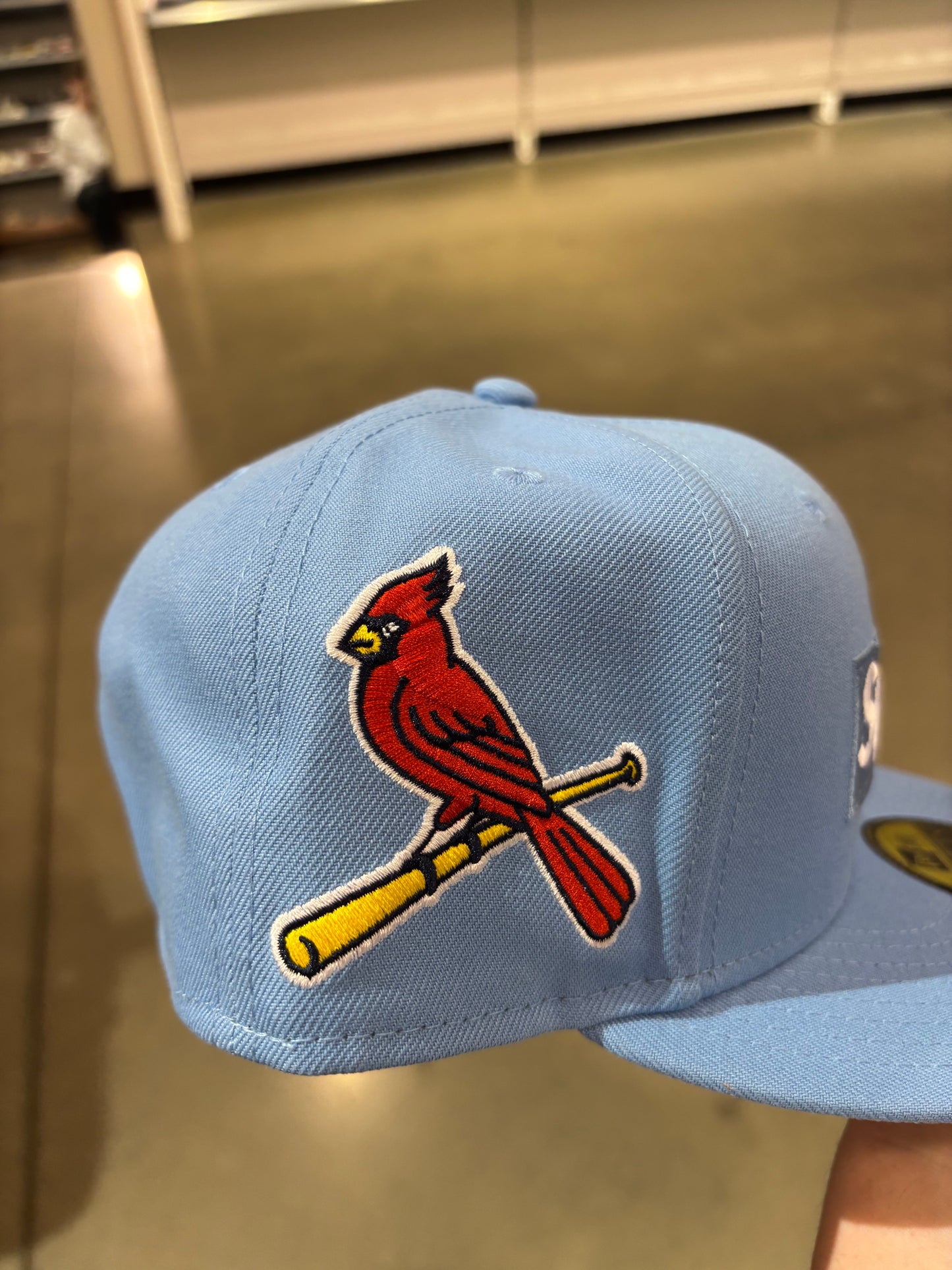 Supreme MLB Teams Box Logo New Era Cap Black Light Blue