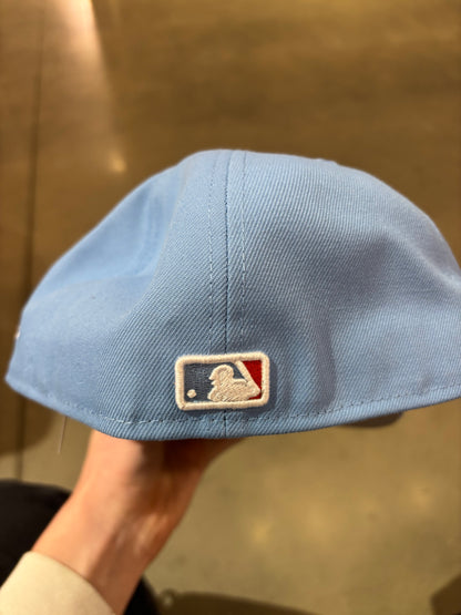 Supreme MLB Teams Box Logo New Era Cap Black Light Blue
