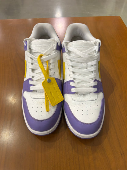 Preowned Off White Out of Office Sneaker Purple Yellow