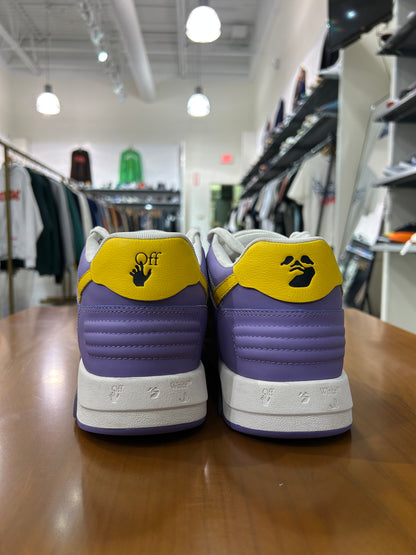 Preowned Off White Out of Office Sneaker Purple Yellow