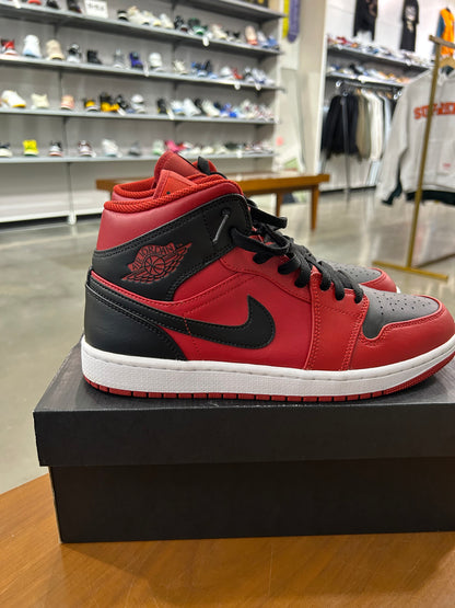 Preowned Air Jordan 1 Mid Reverse Bred