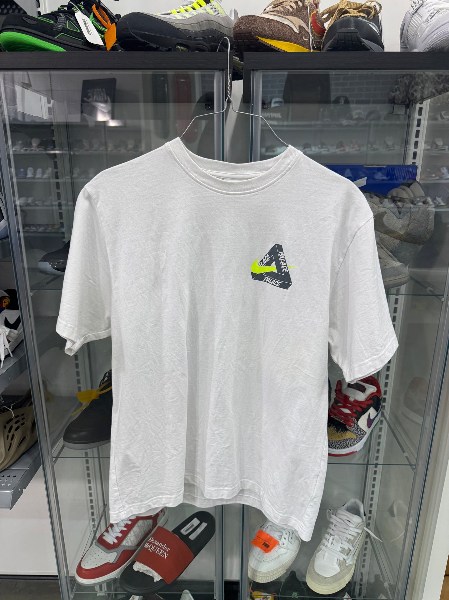 Preowned Palace x Nike Tri Swoosh T-Shirt White