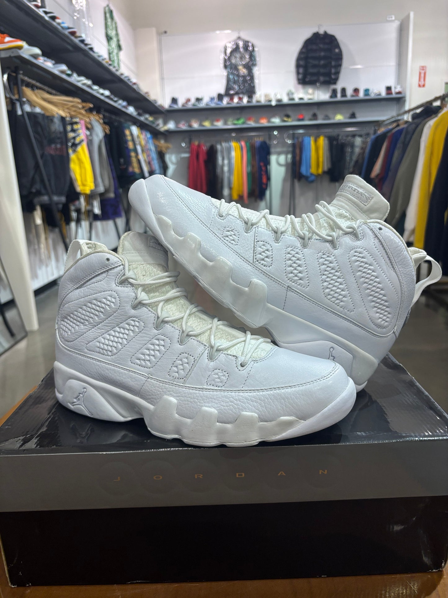 Preowned Air Jordan 9 Silver Anniversary