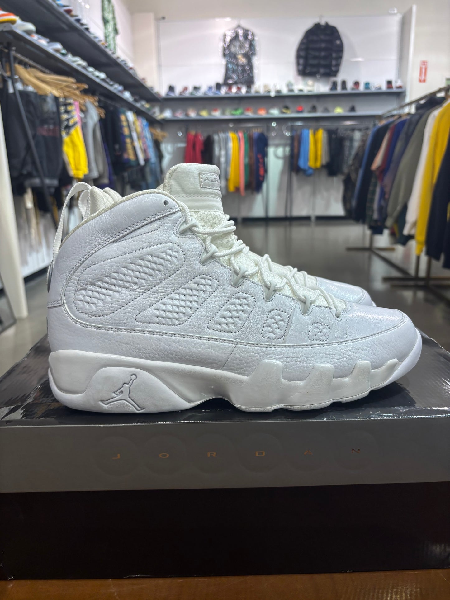 Preowned Air Jordan 9 Silver Anniversary