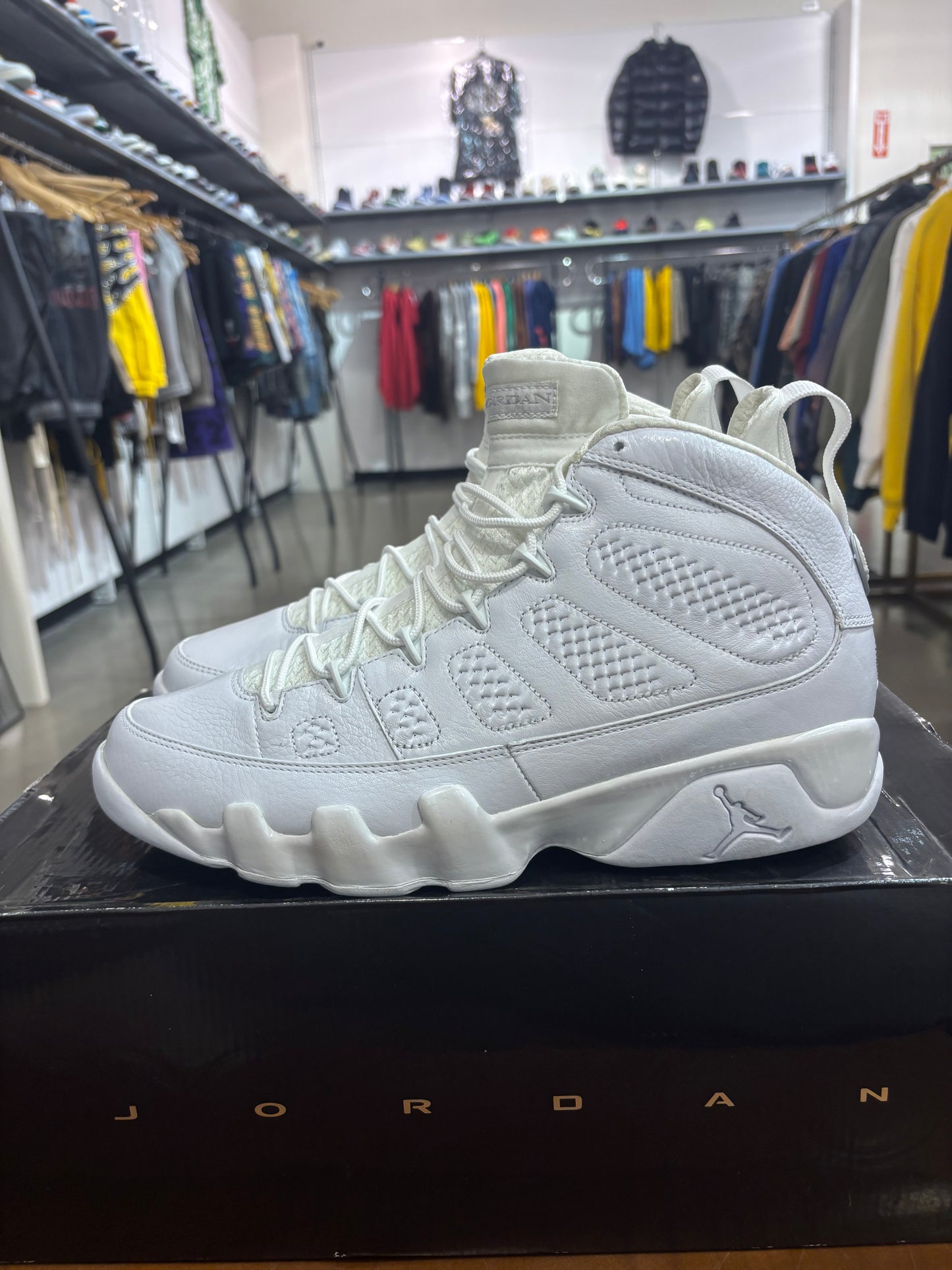Preowned Air Jordan 9 Silver Anniversary