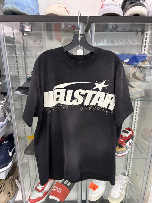 Preowned Hellstar Classic Rhinestone Tee Black