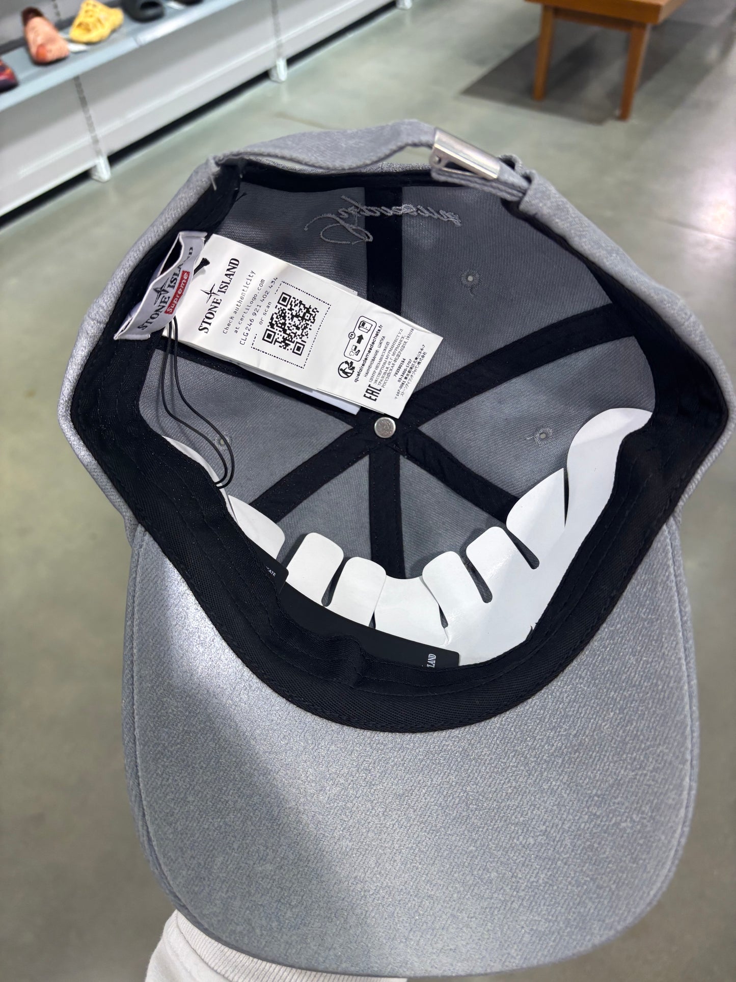 Supreme Stone Island Denim 6 Panel Reflective