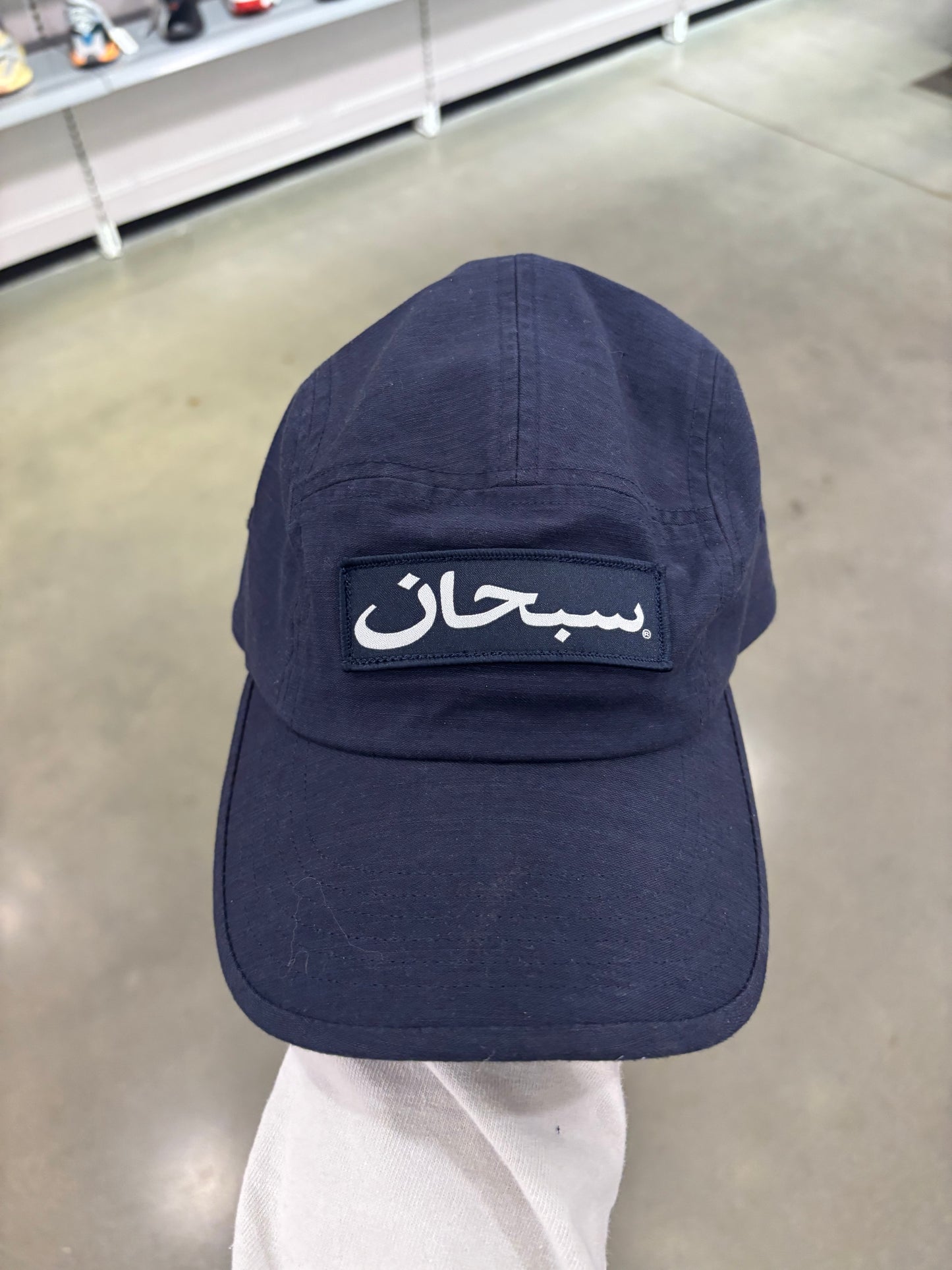 Supreme Arabic Camp Cap Navy