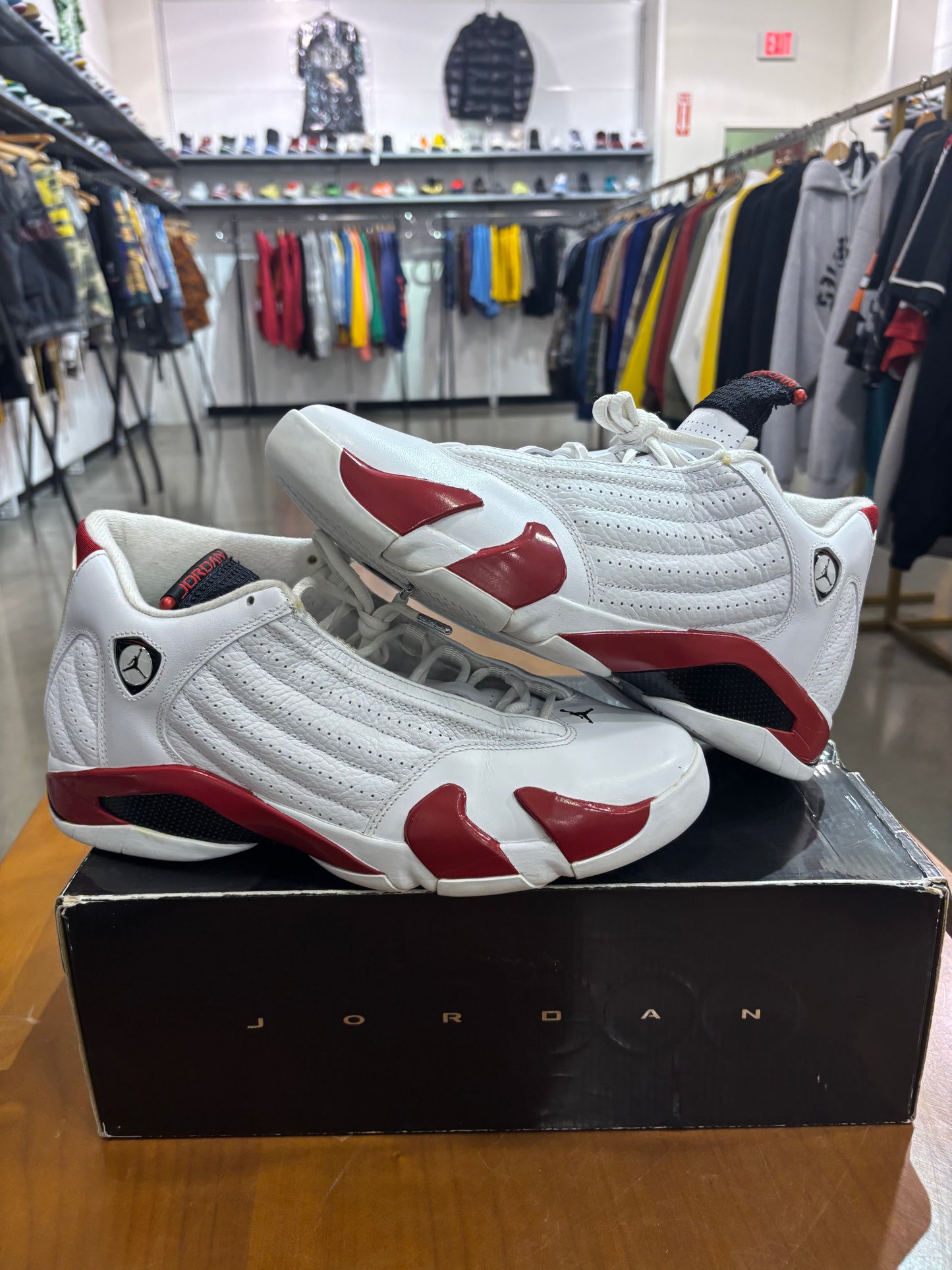 Preowned Air Jordan 14 Candy Cane