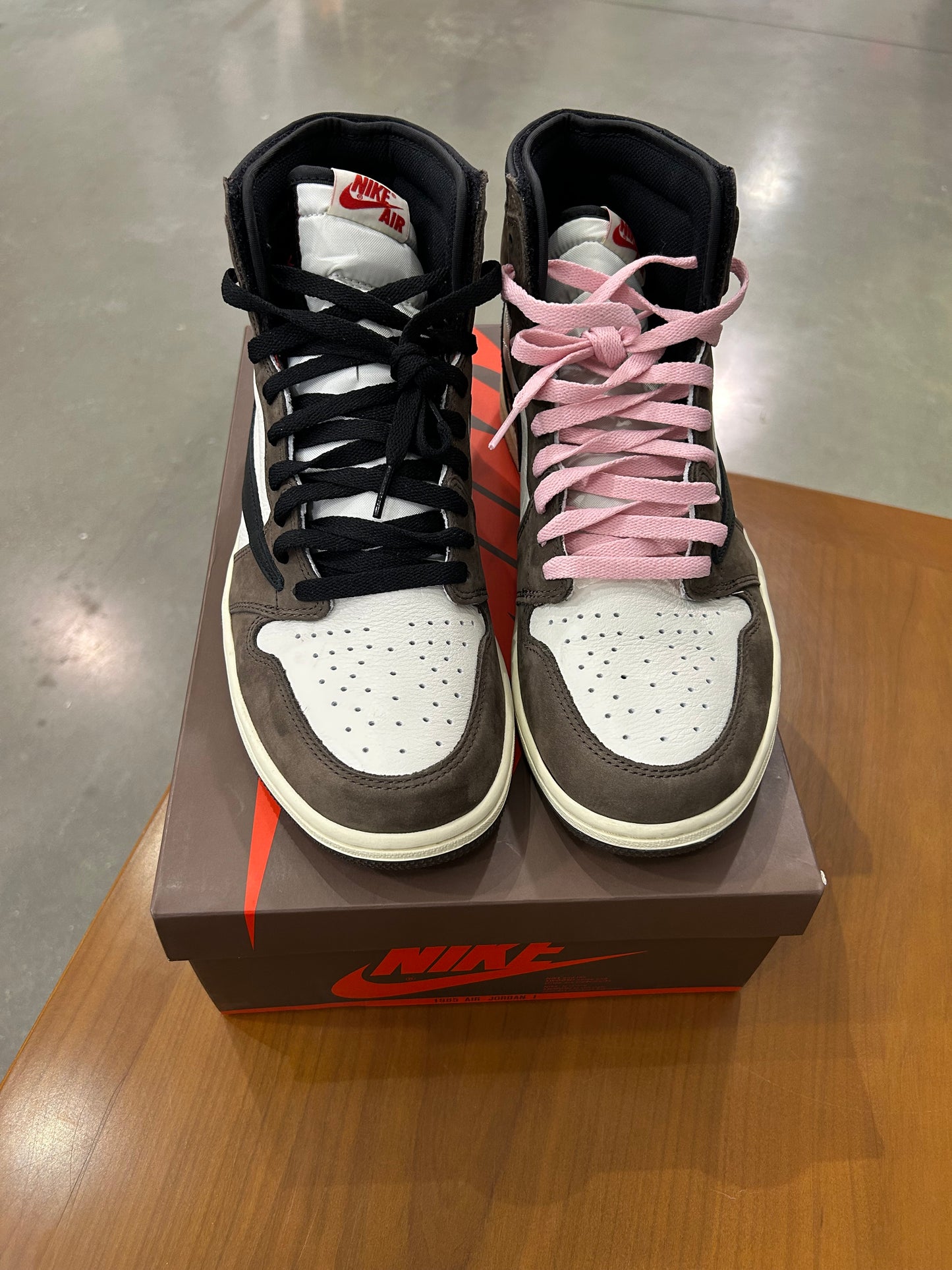 Preowned Travis Scott Air Jordan 1 High Mocha