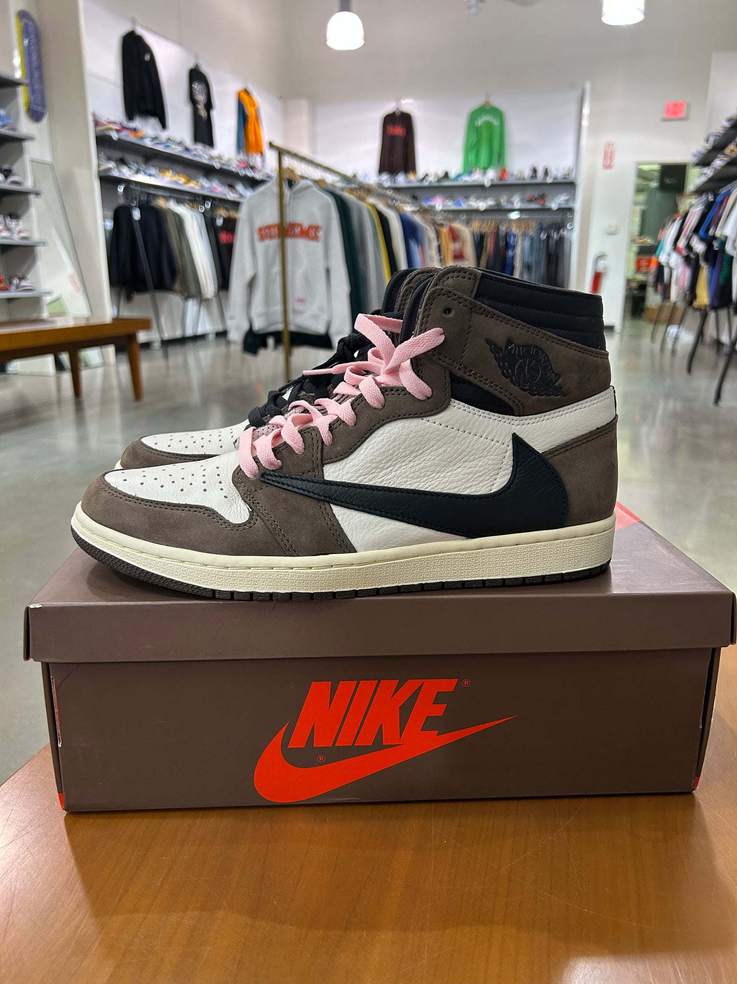 Preowned Travis Scott Air Jordan 1 High Mocha