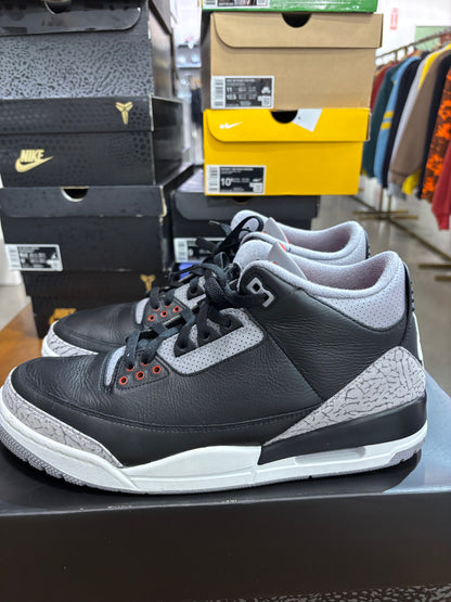 Preowned Air Jordan 3 Black Cement Reimagined