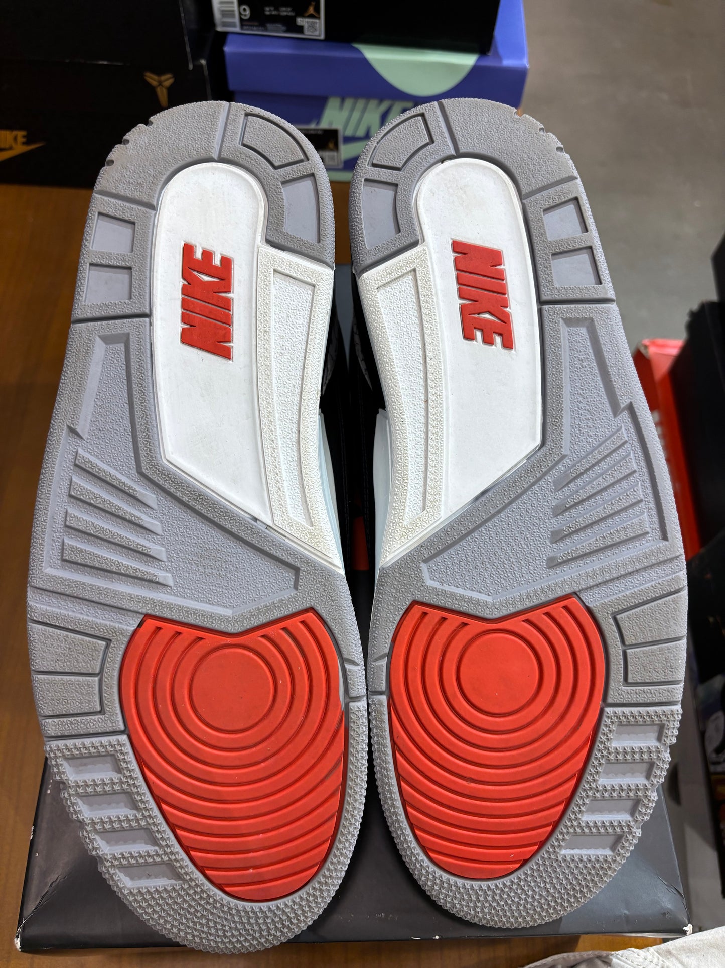 Preowned Air Jordan 3 Black Cement Reimagined