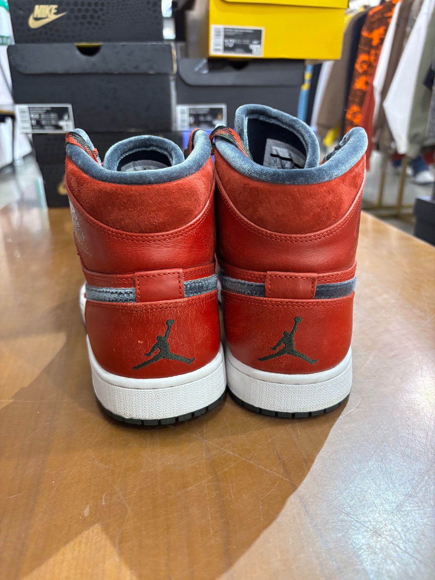Preowned Air Jordan 1 Premier Red Gucci