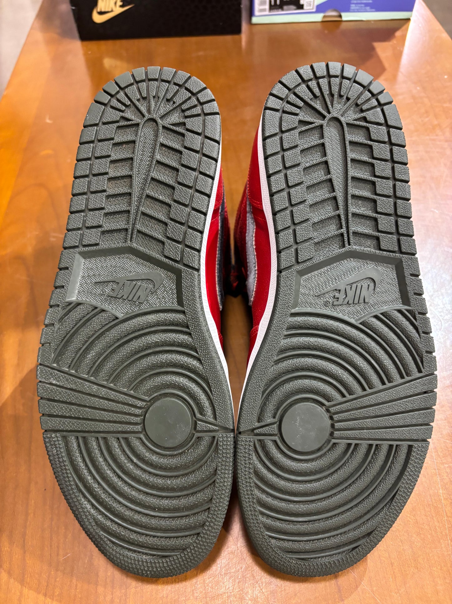 Preowned Air Jordan 1 Premier Red Gucci