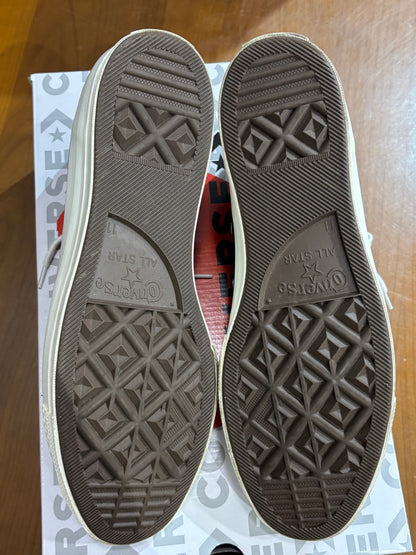 Preowned Converse Chuck Taylor Comme Des Garcons Muliti Heart Black