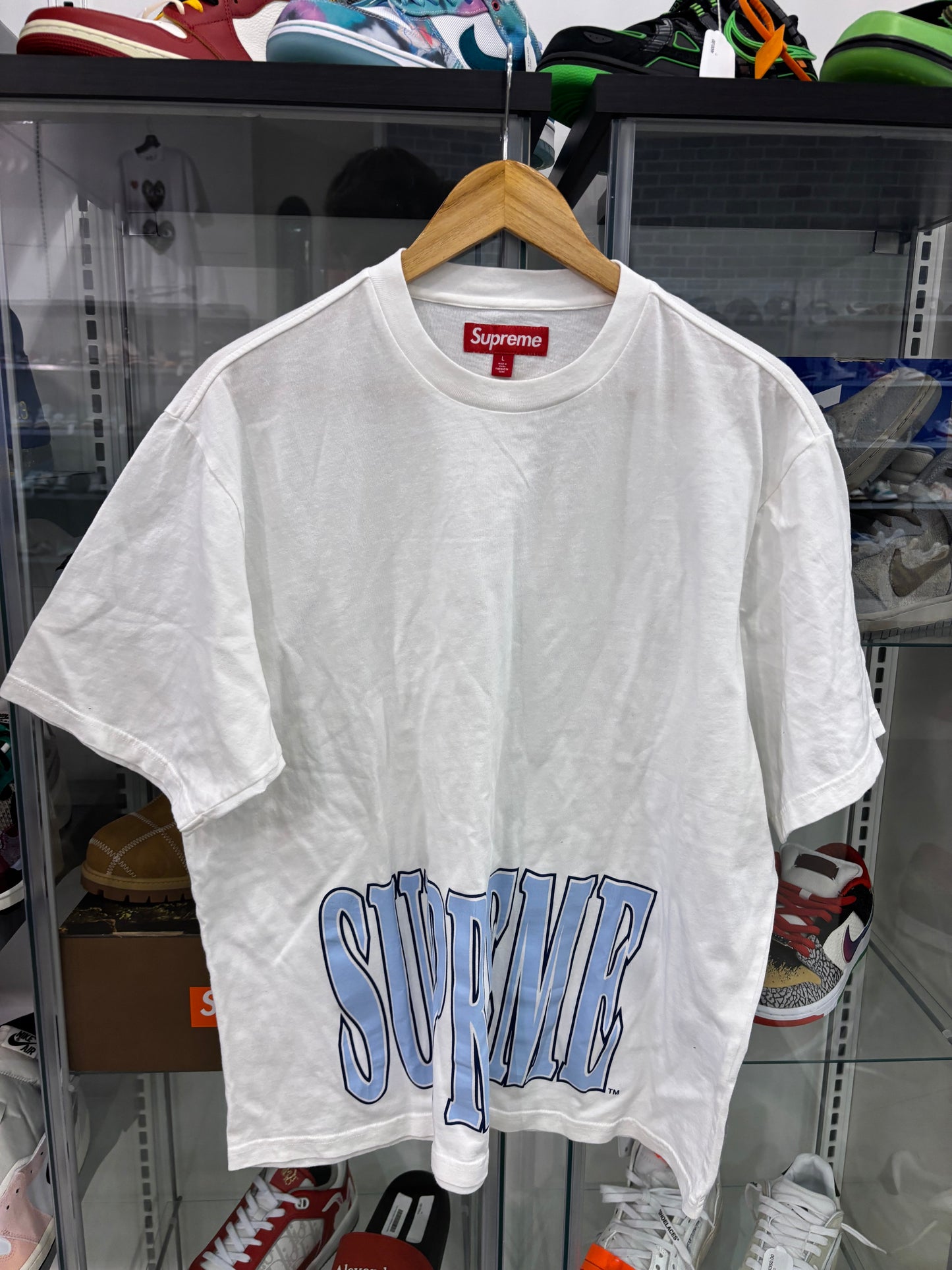 Supreme Cracked Stretch S/S Top White