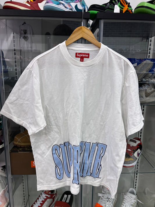Supreme Cracked Stretch S/S Top White
