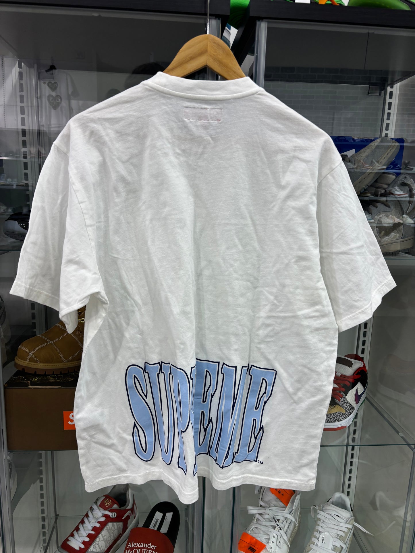 Supreme Cracked Stretch S/S Top White