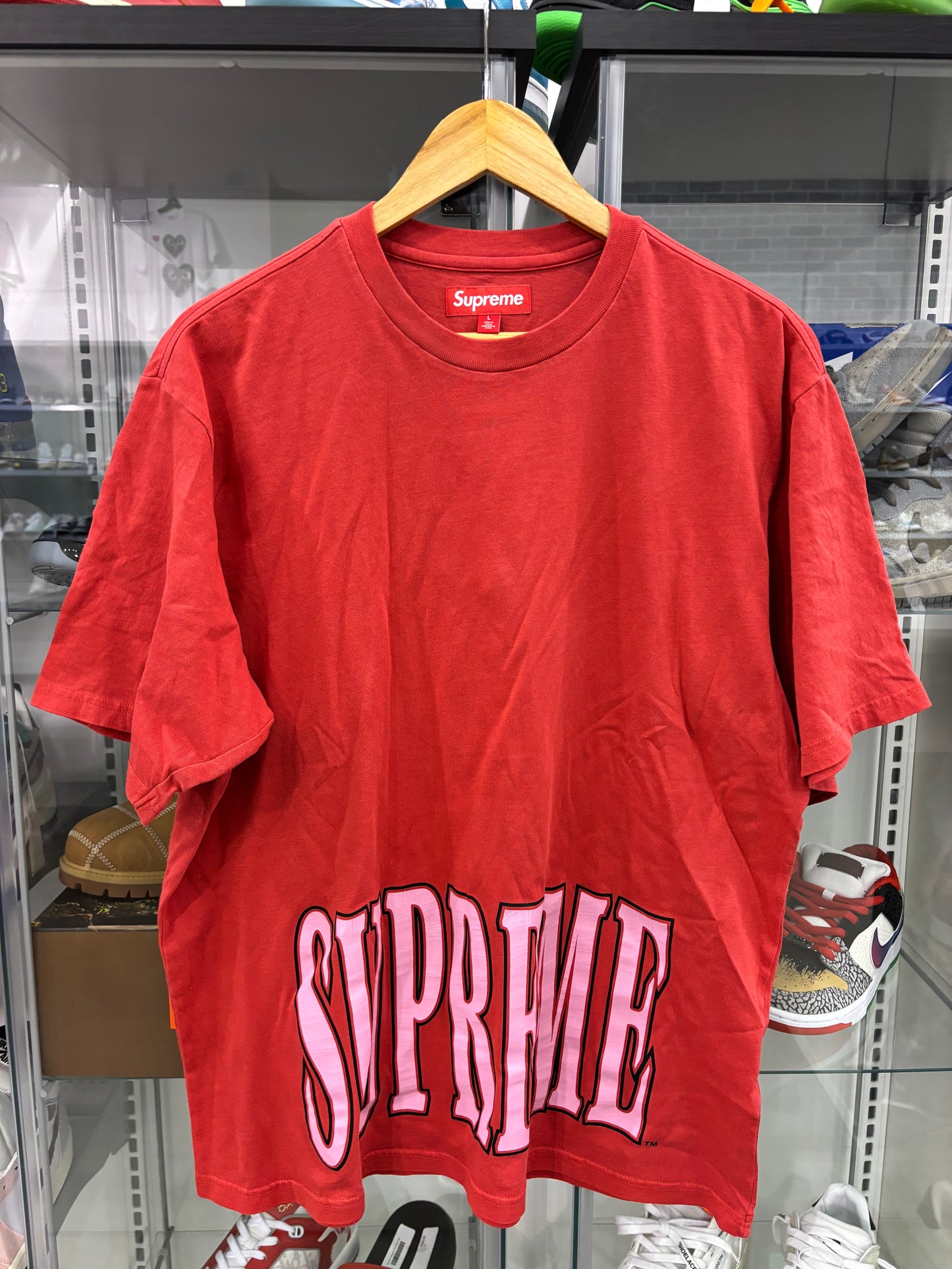Supreme Cracked Stretch S/S Top Red