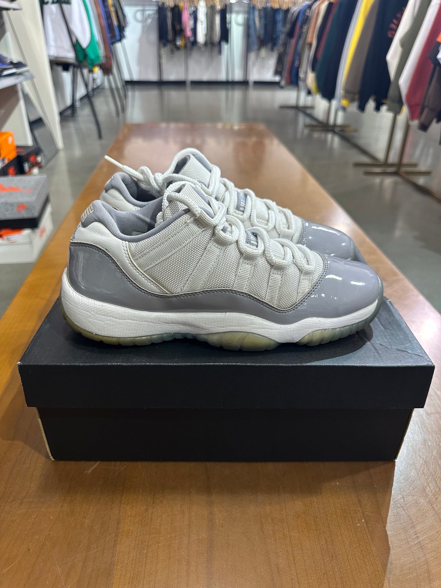 Preowned Air Jordan 11 Low Cement Grey