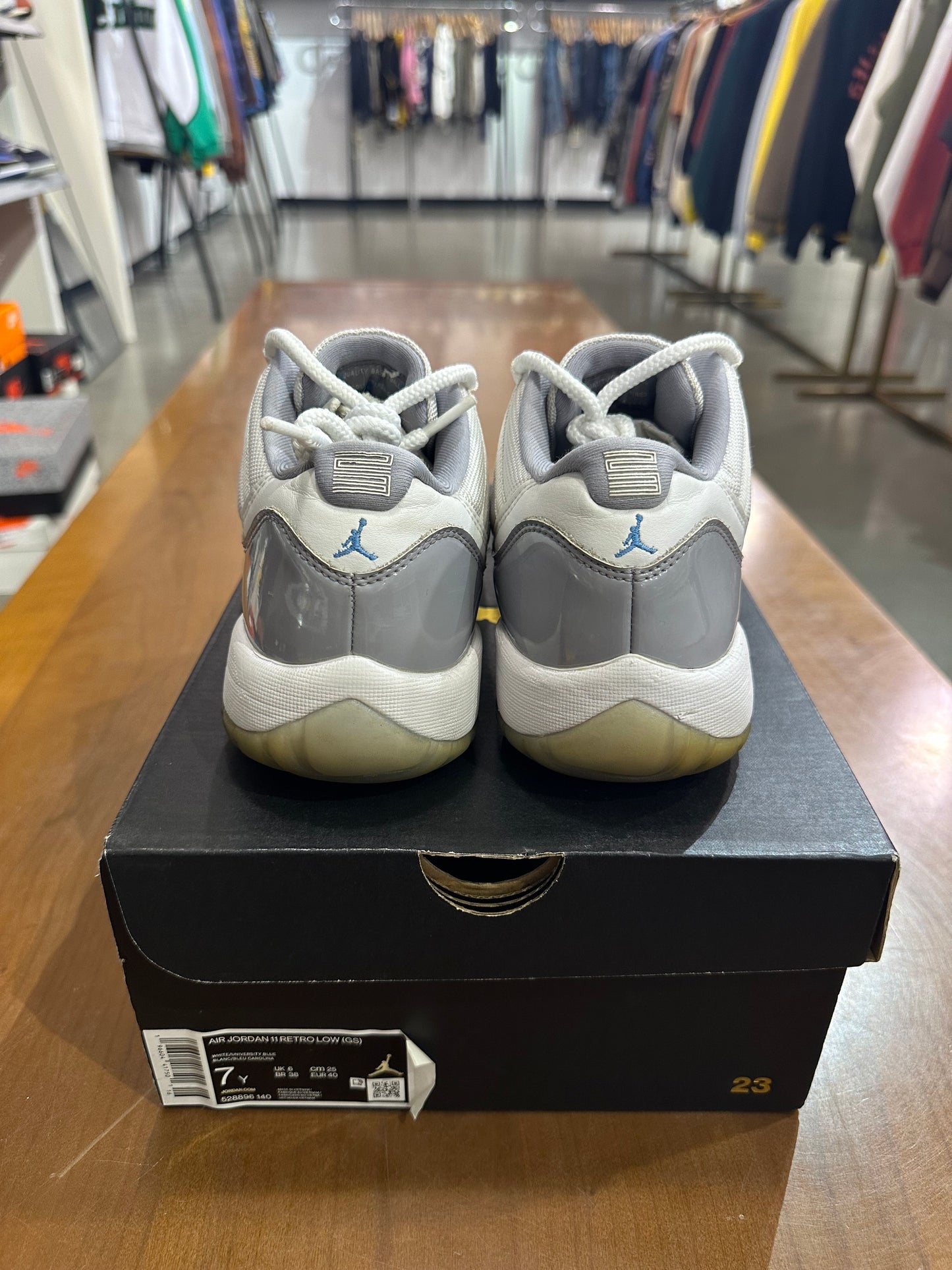 Preowned Air Jordan 11 Low Cement Grey