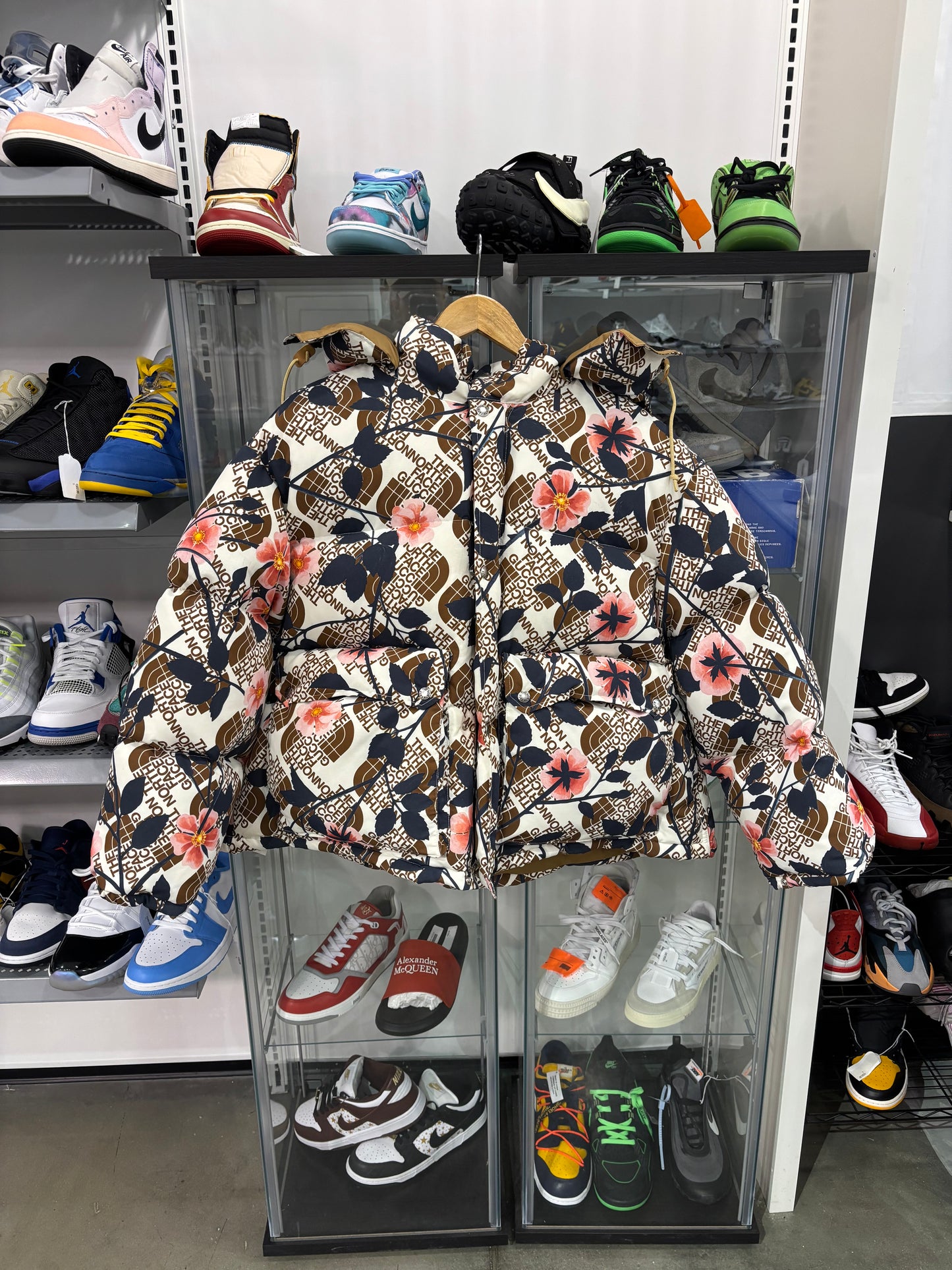 Preowned Gucci The North Face Floral Down Parka