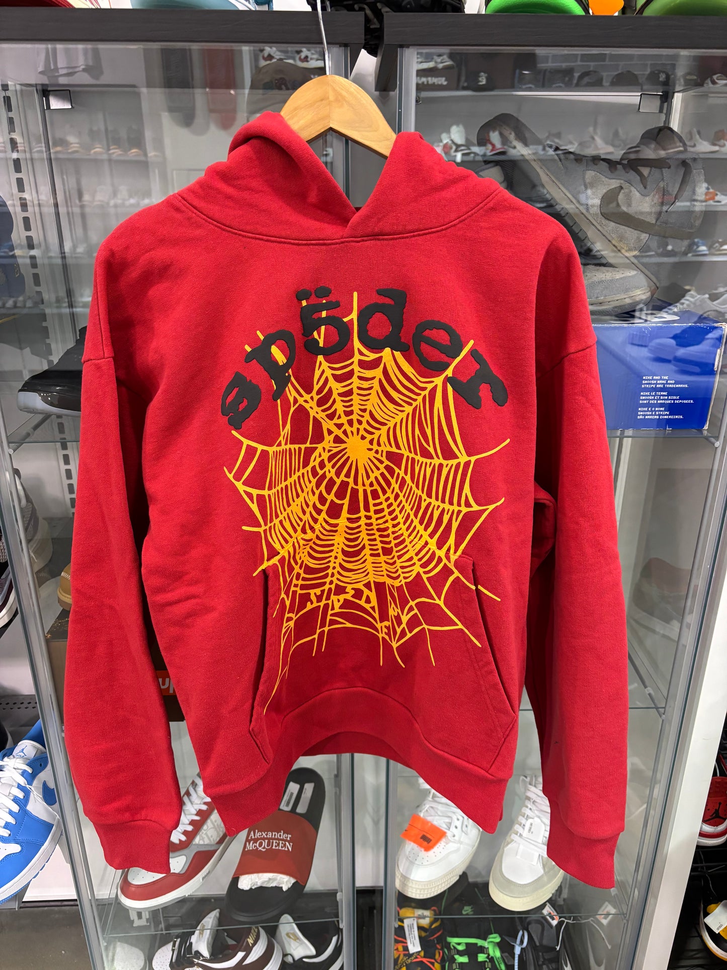 Sp5der OG Web V2 Hoodie Red