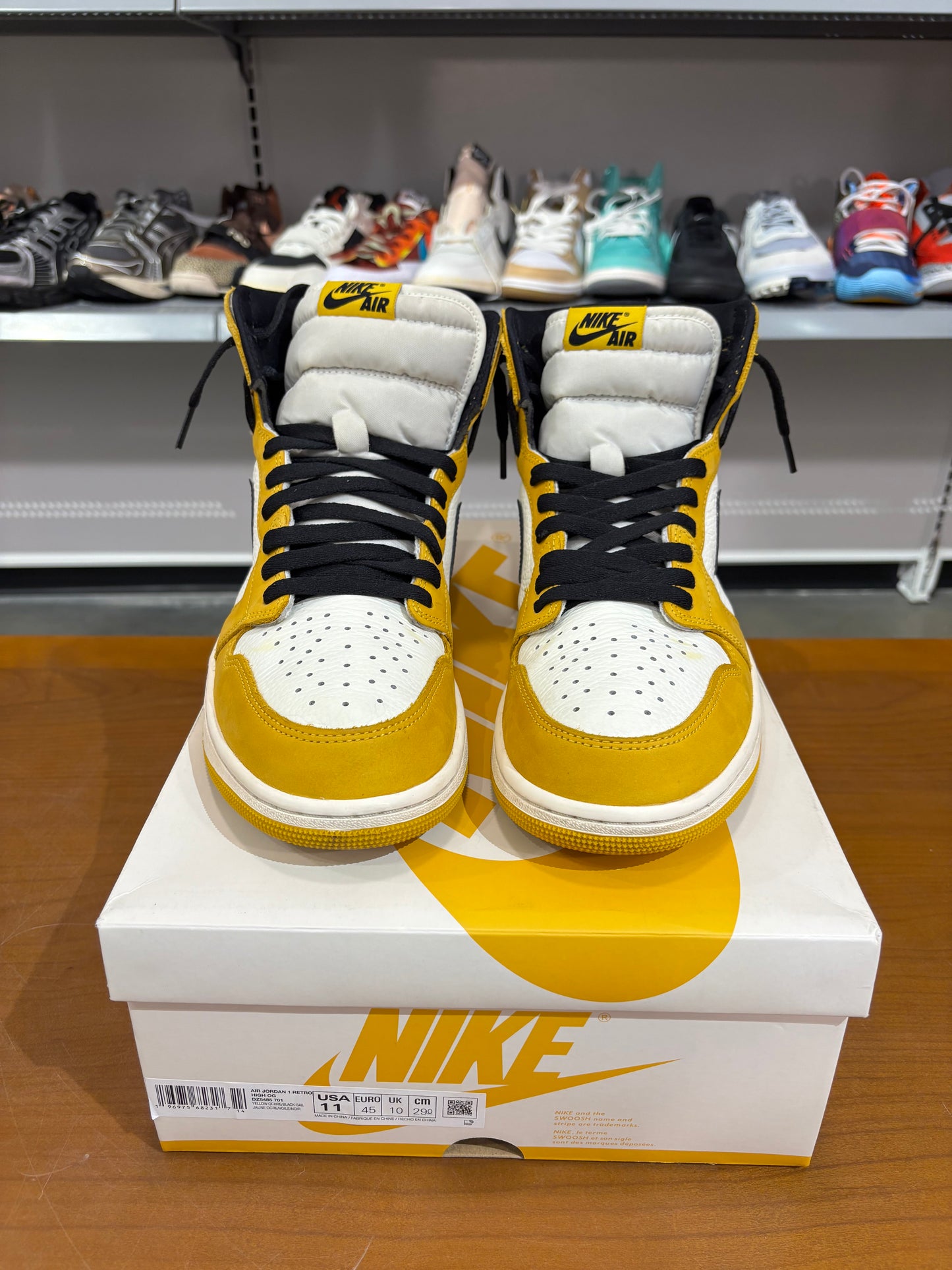 Preowned Air Jordan 1 Yellow Ochre