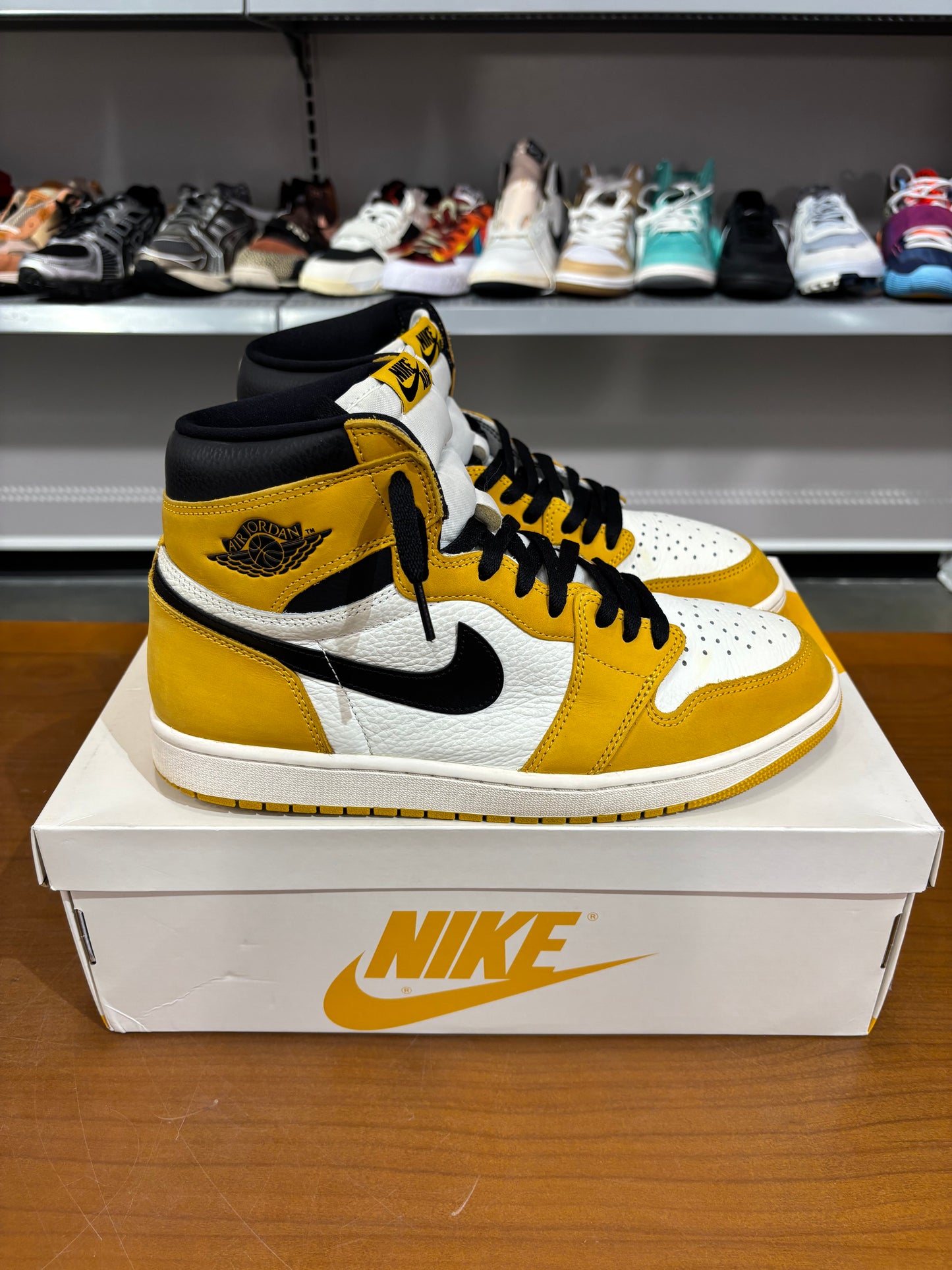 Preowned Air Jordan 1 Yellow Ochre