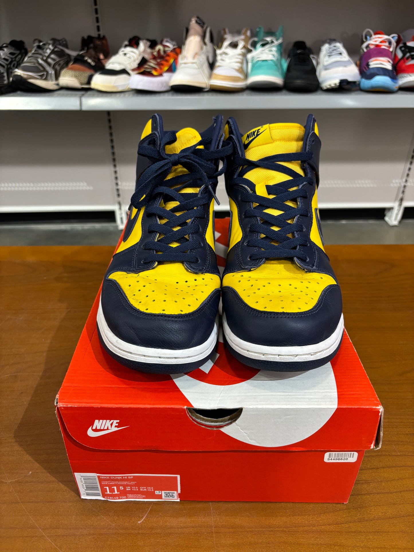 Preowned Nike SB Dunk High Michigan