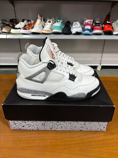 Preowned Air Jordan 4 White Cement