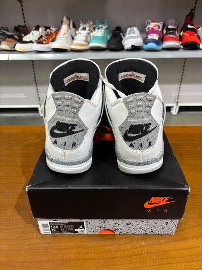 Preowned Air Jordan 4 White Cement