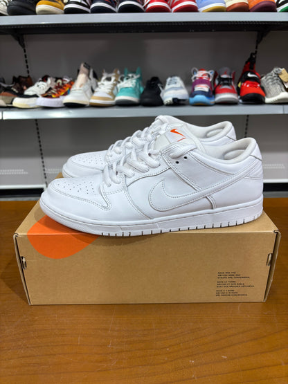 Preowned Nike SB Dunk Low Triple White
