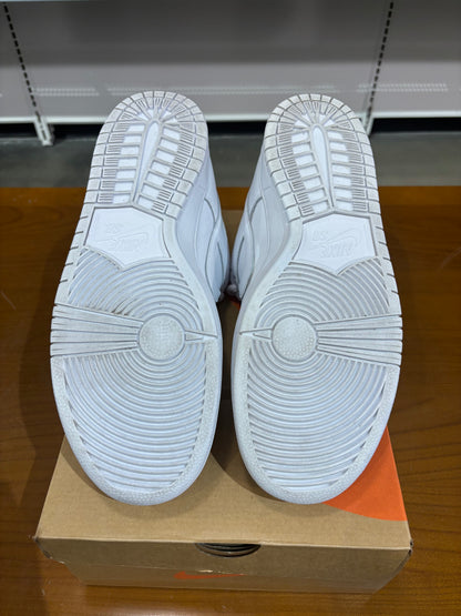 Preowned Nike SB Dunk Low Triple White