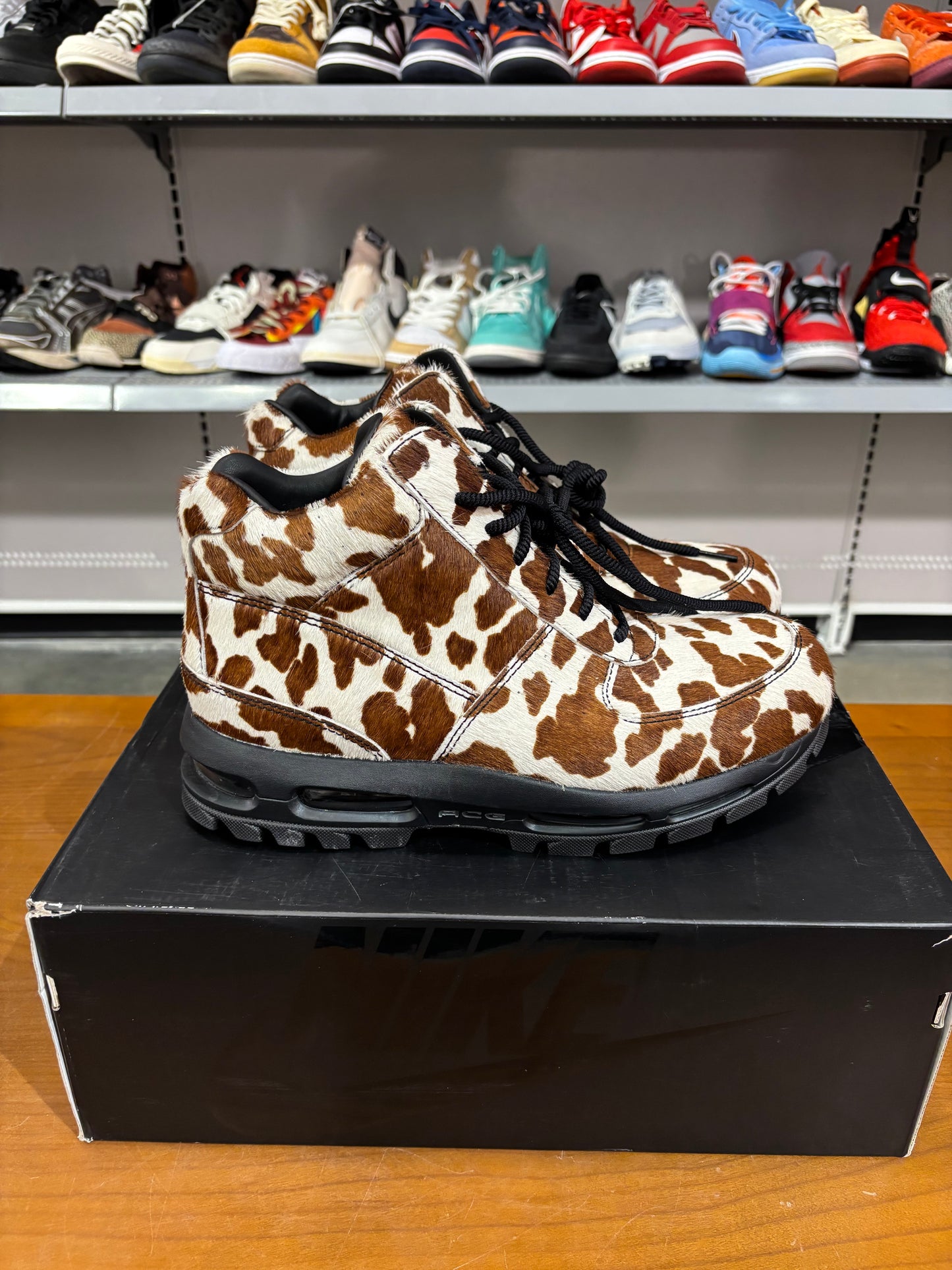 Nike Air Max Goadome Cow Print Poney Hair