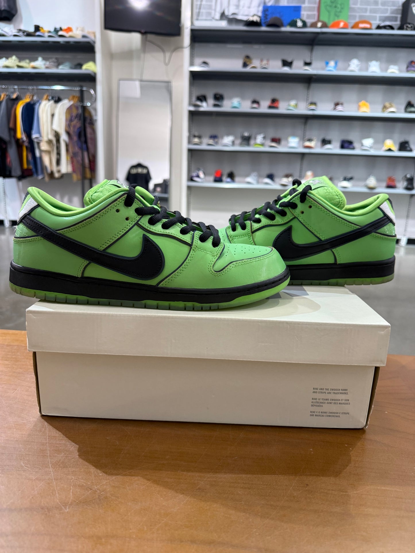 Preowned Nike SB Dunk Low Powerpuff Green