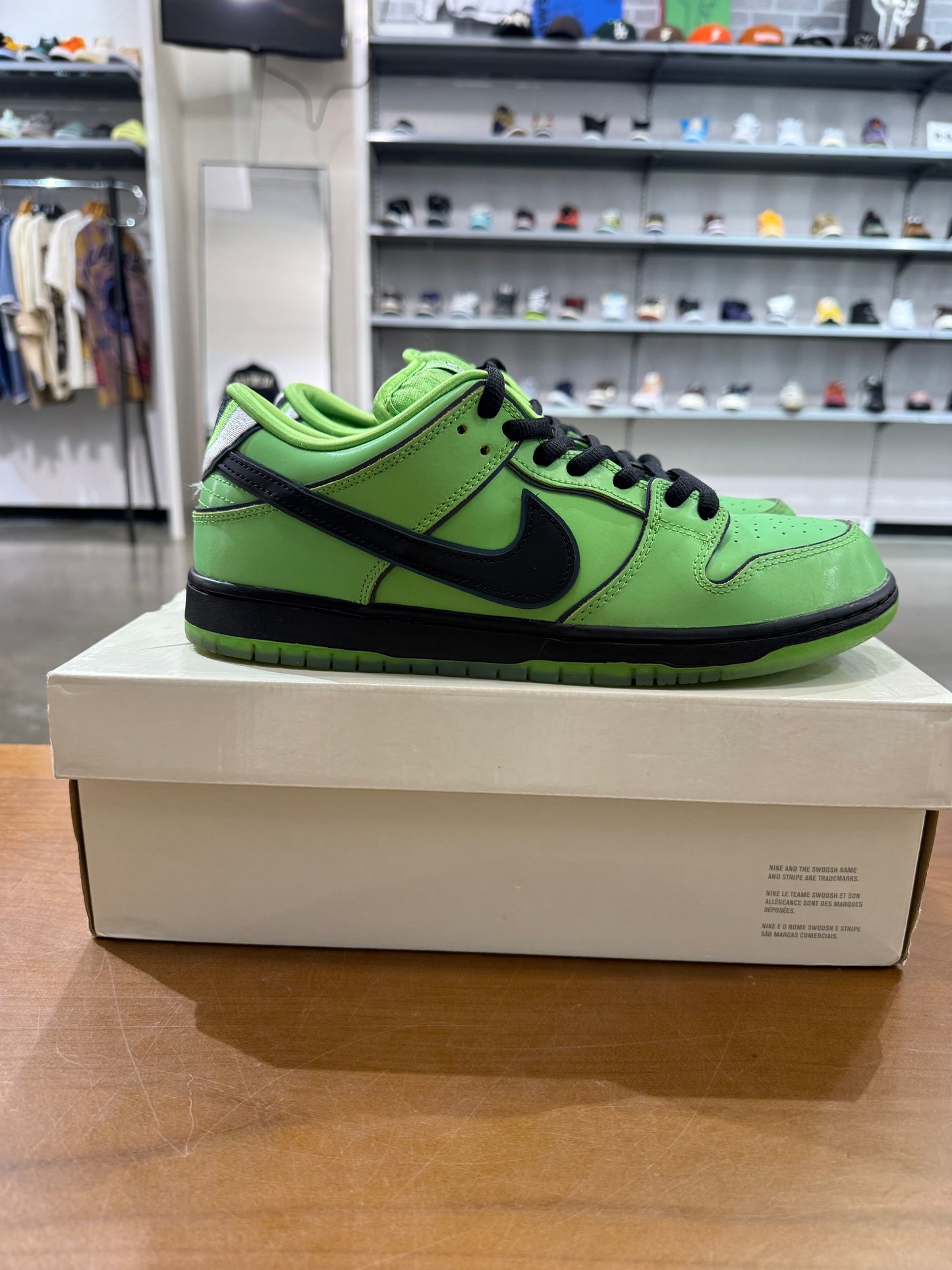 Preowned Nike SB Dunk Low Powerpuff Green