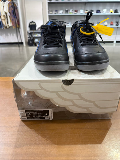 Preowned Air Jordan 2 Low Off-White Black Blue
