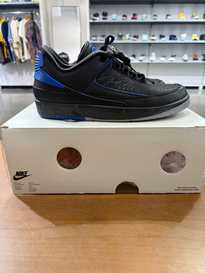 Preowned Air Jordan 2 Low Off-White Black Blue