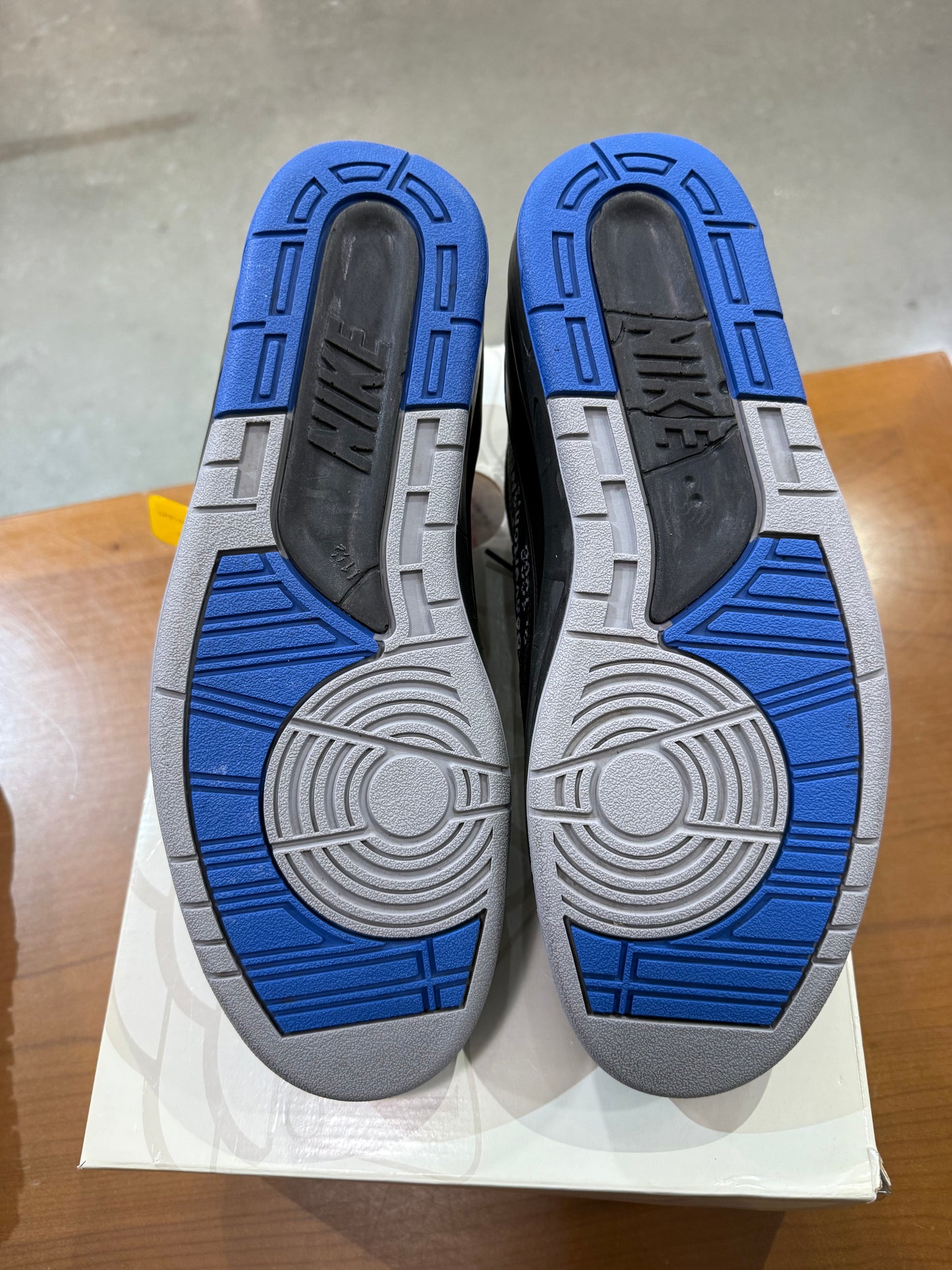 Preowned Air Jordan 2 Low Off-White Black Blue