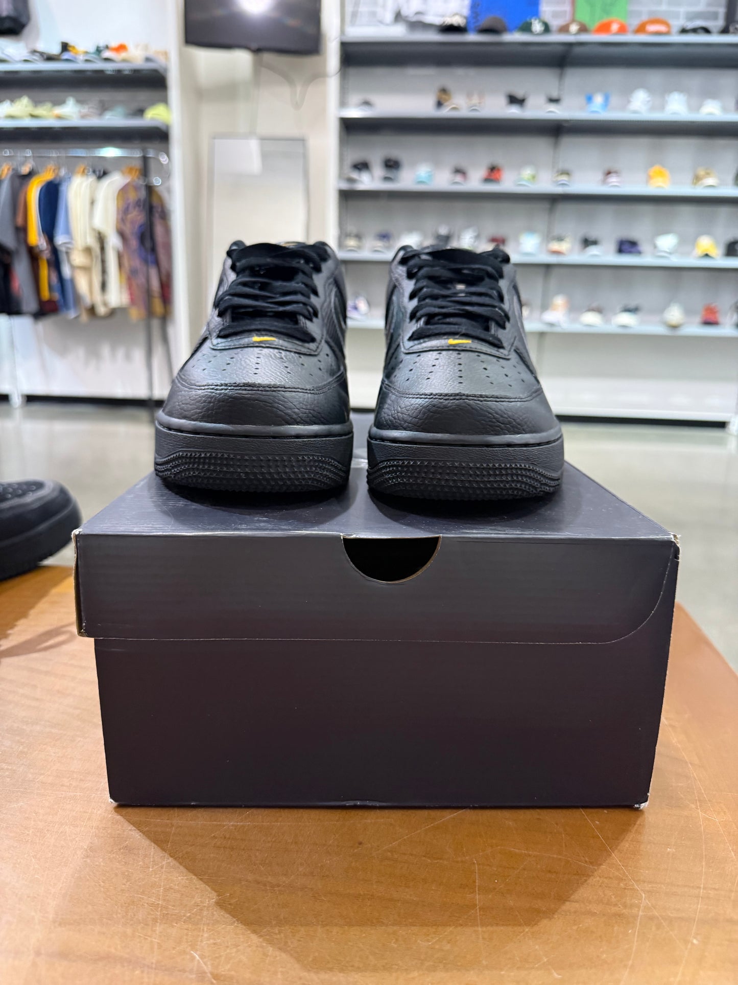 Preowned Air Force 1 Low Black Laser Orange