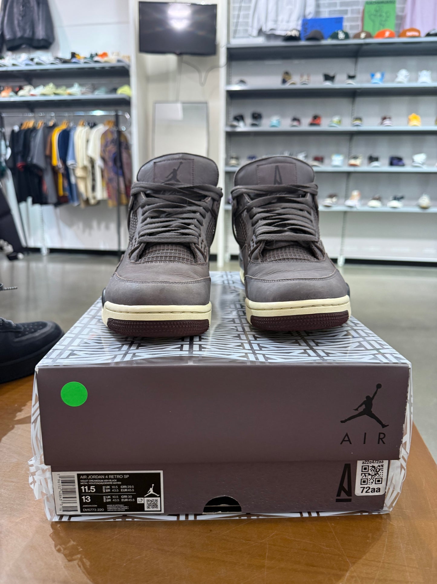 Preowned Air Jordan 4 A Ma Maniere Violet Ore
