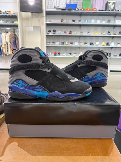 Preowned Air Jordan 8 Aqua