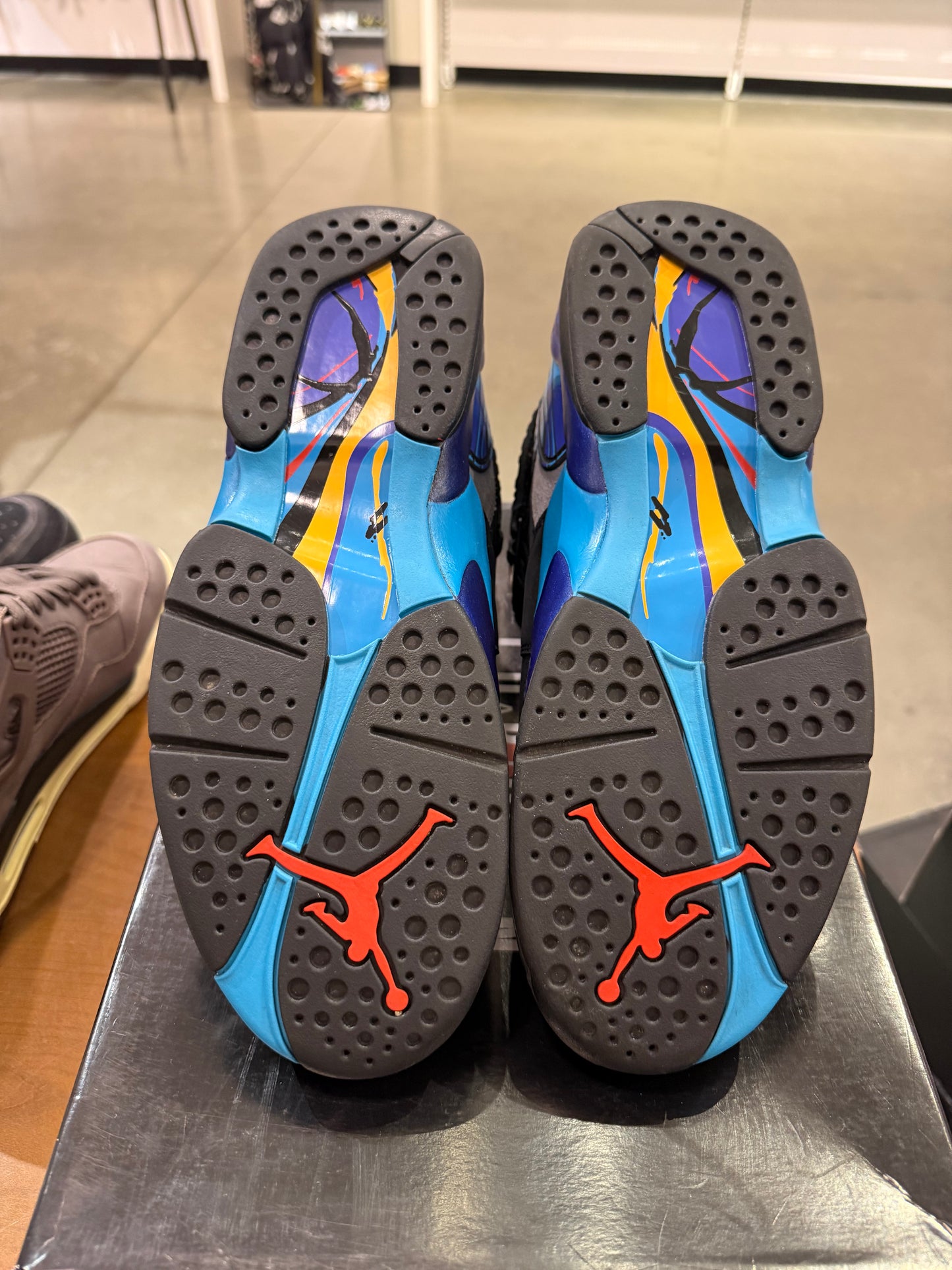 Preowned Air Jordan 8 Aqua