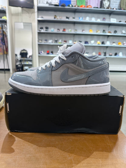Preowned Air Jordan 1 Low Medium Cool Grey White