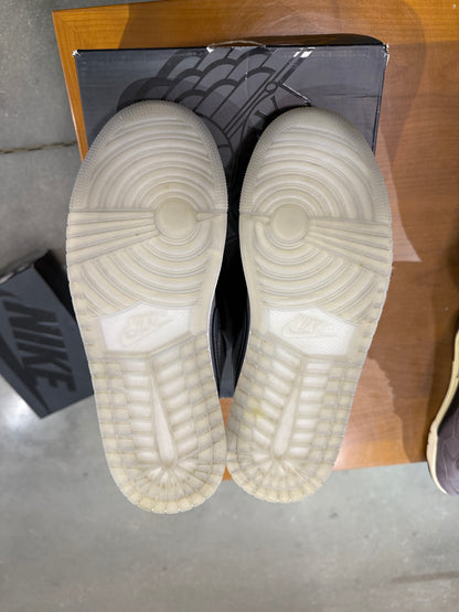 Preowned Air Jordan 1 Low Medium Cool Grey White