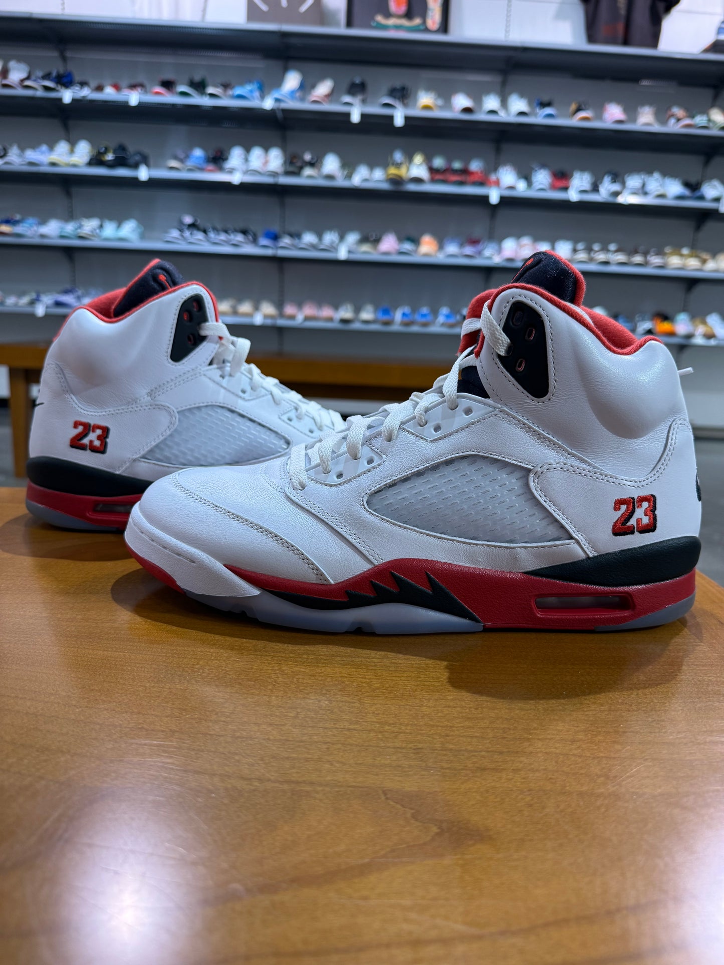 Preowned Air Jordan 5 Fire Red